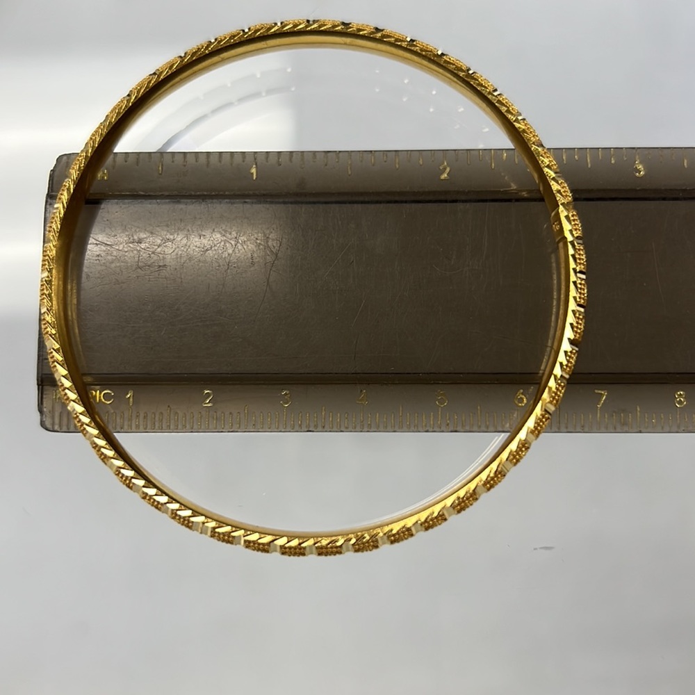 NEW 6 Bangle Bracelet 21K Gold - Picture 4 of 4